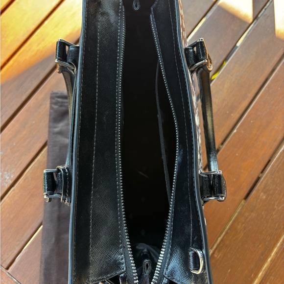 Kate Spade Black Dot Satchel + Strap + Dust Bag